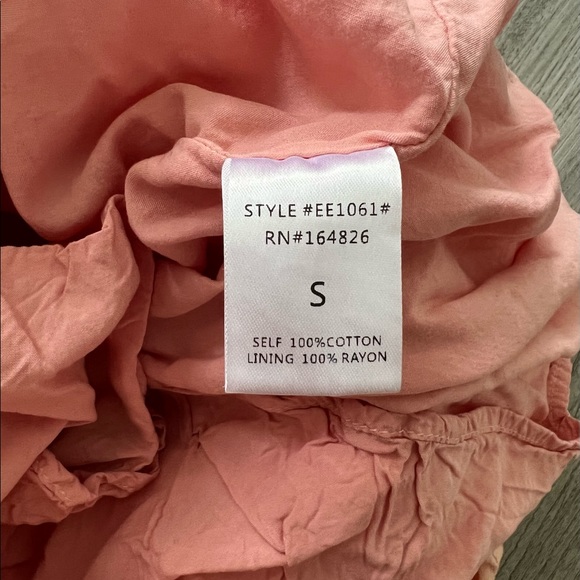 Christen Peach Linen Dress - Picture 15 of 16
